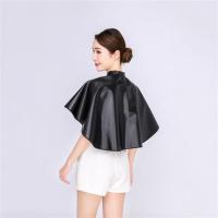 美发披肩烫染发廊专用理发店专业焗油染发披肩家用剪发防水小围布 黑色