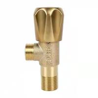 全铜角阀加厚冷热水加长三角阀通用马桶热水器角阀进水阀止水阀 [冷热通用]蓝色1只装 [精铜]五年本色角阀