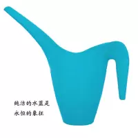 园艺洒水壶家用种菜浇花水壶室内加厚塑料长嘴浇花壶养花工具 水蓝1.8升