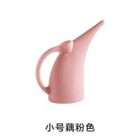 1升2升3升长嘴浇花壶绿植盆栽浇水壶园艺工具浇花喷洒水壶浇花器 藕粉色(1升)