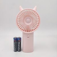 开学军训风扇迷你随身usb小风扇迷你学生喷雾喷水电风扇手持学生 电池款[粉色]送螺丝刀