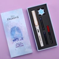迪士尼儿童钢笔学生专用练字笔0.38mm明尖硬笔礼盒钢笔墨囊可替换 明尖冰雪奇缘0.38mm官方标配