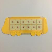 逻辑高翻翻板欧智宝公车板(不含教材)小康轩幼儿园数字训练记忆