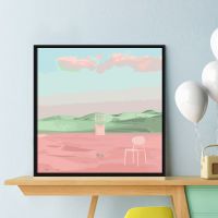 diy数字油画手工涂色客厅装饰风景油画艺术填色治愈手绘唯美挂画 XF-011 30*30cm无框(画布不能挂起)