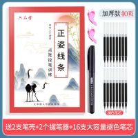 正姿控笔训练字帖练字本点阵成人成年男笔画偏旁小学生一二三年级 [正姿线条控笔]成人/学生通用款 赠练字礼包