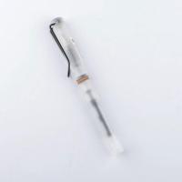 特细钢笔0.28mm可换墨囊成人书写练字学生刚笔书法美工弯尖瘦金体 黑夹磨砂白色0.28mm直尖 单支装(送5个墨囊颜色