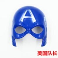 发光儿童动漫变形金刚美国队长蝙蝠侠蜘蛛侠孙悟空西游记面具玩具 美国队长