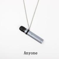 绿箩二代挂绳电子抽烟可充电一代挂绳绿萝挂绳魔笛s挂绳脖挂绳 挂链+黑色胶圈带防尘帽款