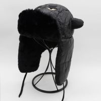 儿童雷锋帽加厚加绒护耳冬季护耳保暖男女童小孩骑车防风防寒 黑色小怪兽版(黑色护耳毛绒) 儿童款均码头围(48cm到58c