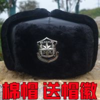 保安棉帽雷锋帽男款护耳冬季加绒加厚保暖棉帽子女东北防寒棉帽 均码