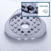 厨房煤气瓶移动托架煤气罐底座架子万向刹轮液化气花水桶置物支架 三角款-(单向轮)-灰