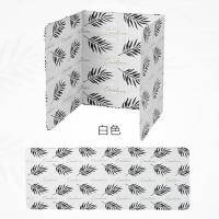 北欧灶台挡油板耐高温隔热板厨房煤气灶炒菜防油挡板 白色树叶33*84cm