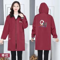 加绒罩衣成人冬季加厚上衣防水厨房长袖外套男工作服大人女士围裙 男女都可穿-(QYN枣红色) XL码(85-120斤)