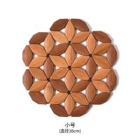 []新款24cm特大号餐垫10个装防烫隔热垫竹制砂锅垫盘垫 中号42#[2个装]