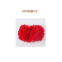 可旋转雪尼尔墙面除尘拖把瓷砖墙面清洁拖把可伸缩天花板清洁方扫 方形雪尼尔更换布1个(不含杆子)