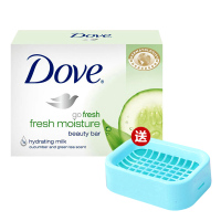 德国原产 Dove/多芬清透盈润香皂100g*3黄瓜和绿茶香氛洁面皂香皂 一块装