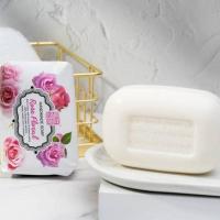 玫瑰香水持久留香香皂 200克超大家用沐浴洗澡通用洁面肥皂批发 玫瑰花纸200克单块装