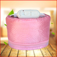 家用发膜帽电加热帽美发焗油帽营养染发帽护理干发帽冷烫蒸发帽子 粉色布面加热帽