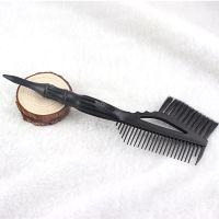 罗马美发染膏工具 专业焗油染发梳子黑毛刷两面烫染倒膜护理刷子 黑毛两边倒模刷子