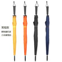 双层超大防风大号双人三人自动黑色长柄伞直杆广告雨伞商务直柄男 8骨单人款颜色随机