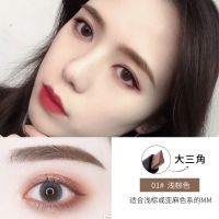 卡姿兰眉笔防水防汗持久不易掉色根根分明学生懒人化妆师专用 01#浅棕色+睫毛膏3g