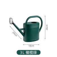 洒水壶浇花喷壶喷水壶喷壶浇花浇水壶大容量喷雾器浇花神器浇菜壶 橄榄绿+H* 3升(可拆卸不锈钢花洒头)ZH