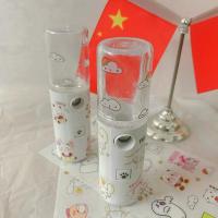 纳米喷雾补水仪便携可爱少女小型充电喷雾瓶手持喷雾机脸部加湿器 Q萌版白[贴纸]容量30ml