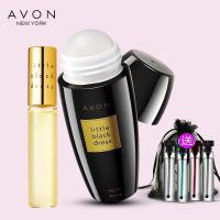 雅芳小黑裙止汗香体露40ml+小黑裙走珠香水9ml改善汗味香氛水套装