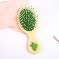 韩版迷你卡通气囊梳子ins可爱少女心气囊气垫梳头部按摩美发梳子 仙人掌