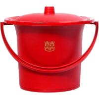 子孙桶结婚新娘女方陪嫁妆高档痰盂马桶塑料桶婚庆用品大全 囍中有喜-子孙桶-1个