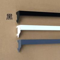 货架横梁超市横杆挂钩方管展示架配件加厚横杠活动组装调节方通 黑色 加厚长88.7*宽1.5*高3cm