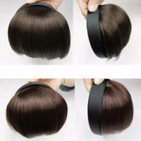 假发女假刘海齐刘海发箍刘海头箍发卡齐流海发箍刘海 自然黑