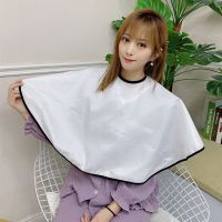 影楼专业美容美发吹风造型小披肩新娘化妆专用围布美妆披肩美妆布 化妆披肩(珠光白) 魔术贴+绑带