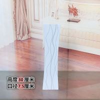 欧式现代时尚客厅干花木质落地花瓶大花瓶插花居家摆设落地大花器 30厘米曲线木质