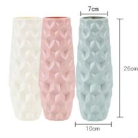 防摔北欧百合花瓶插花 塑料假花干花花瓶富贵竹水培花瓶摆件客厅 混色[随机或联系客服备注] 鹅卵石2包(约350克/包)