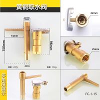 4/6分1寸草坪丝黄铜钥匙取水阀地插水管内外绿化取水器快速洒水栓 6分内丝黄铜取水阀