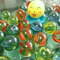 玻璃球14mm玻璃弹珠机专用弹珠25mm玻璃弹珠游戏机专用弹珠溜溜球 25mm混色15颗