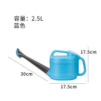 大号加厚5升L浇花壶塑料长嘴洒水壶塑料家用浇花喷壶喷水壶园艺 2805-浇花壶2.5L蓝色 配1头1盖