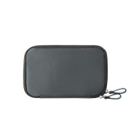 护照机票收纳包多功能旅行护照包男女保护证件包超轻防水护照夹套 灰色 小号