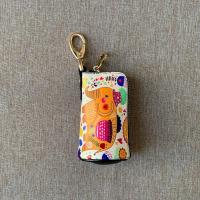 韩版民族风可爱女士钥匙包水桶包彩绘汽车钥匙包迷你高尔夫钥匙包 大黄象