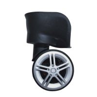 旅行箱轮子行李箱轮子箱包配件万向轮密码箱轮子滚轮维修箱包配件 款式1(pc米子款) 右轮一个(送螺丝)