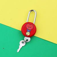 学生创意卡通锁金属小锁箱包锁背包锁儿童皮卡丘挂锁配2把钥匙 新款爱心