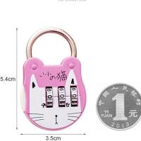 可爱卡通迷你箱包小号的密码挂锁密码锁健身房行李箱包锁旅行箱锁 3个装 颜色联系客服