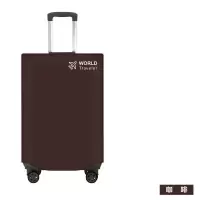 行李箱保护套拉杆箱套旅行箱皮箱防尘罩20/24/26/28/30寸加厚耐磨 20寸咖啡-送行李牌