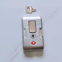 铝框行李箱配件锁扣搭扣锁拉杆箱中间密码锁钥匙锁手把提手箱包锁 银色钥匙扣锁1个