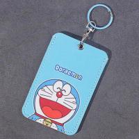 可感应门禁卡套长方形小卡套小区门禁Ic保护套迷你电梯卡套卡通 [大号方形]带挂扣-哆啦A梦