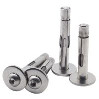 [M6M8]304不锈钢盘头内六角膨胀螺丝 加长拉暴螺栓 内爆螺丝 M6*70[10只]8mm钻头打孔