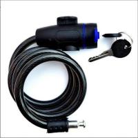 自行车锁山地车锁防盗锁密码锁单车锁电动车防盗链条锁圈锁钢丝锁 安骑赛锁黑色80cm(不带锁架)