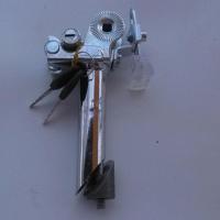 电动自行车座子鞍管带锁鞍座带吊丝折叠防盗简易天蓝色 通用 优质镀锌带锁带吊丝