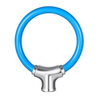 山地自行车锁便携式电动踏板电瓶摩托车防盗环形锁公路单车加粗 B款-蓝色